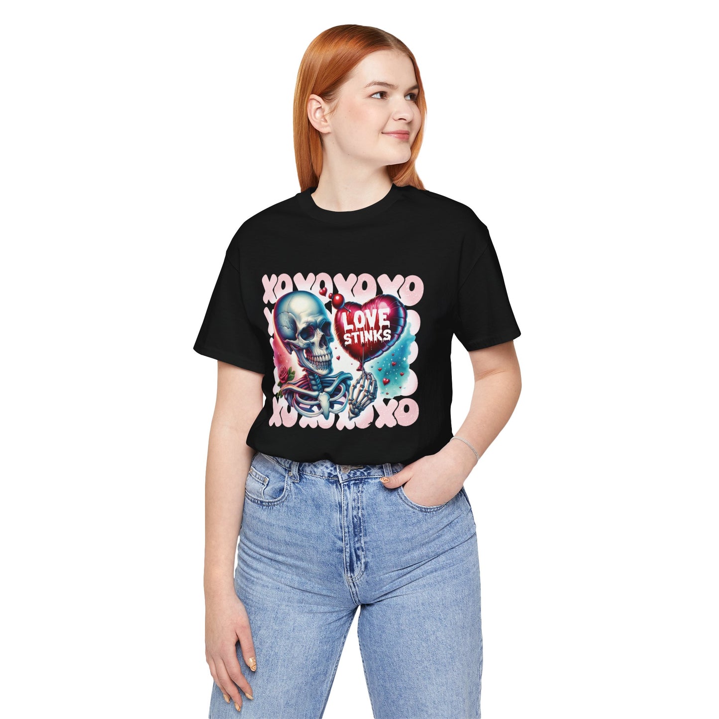 Love Stinks Unisex Short Sleeve Tee - Unique Graphic T-Shirt for Alternative Fashion Lovers
