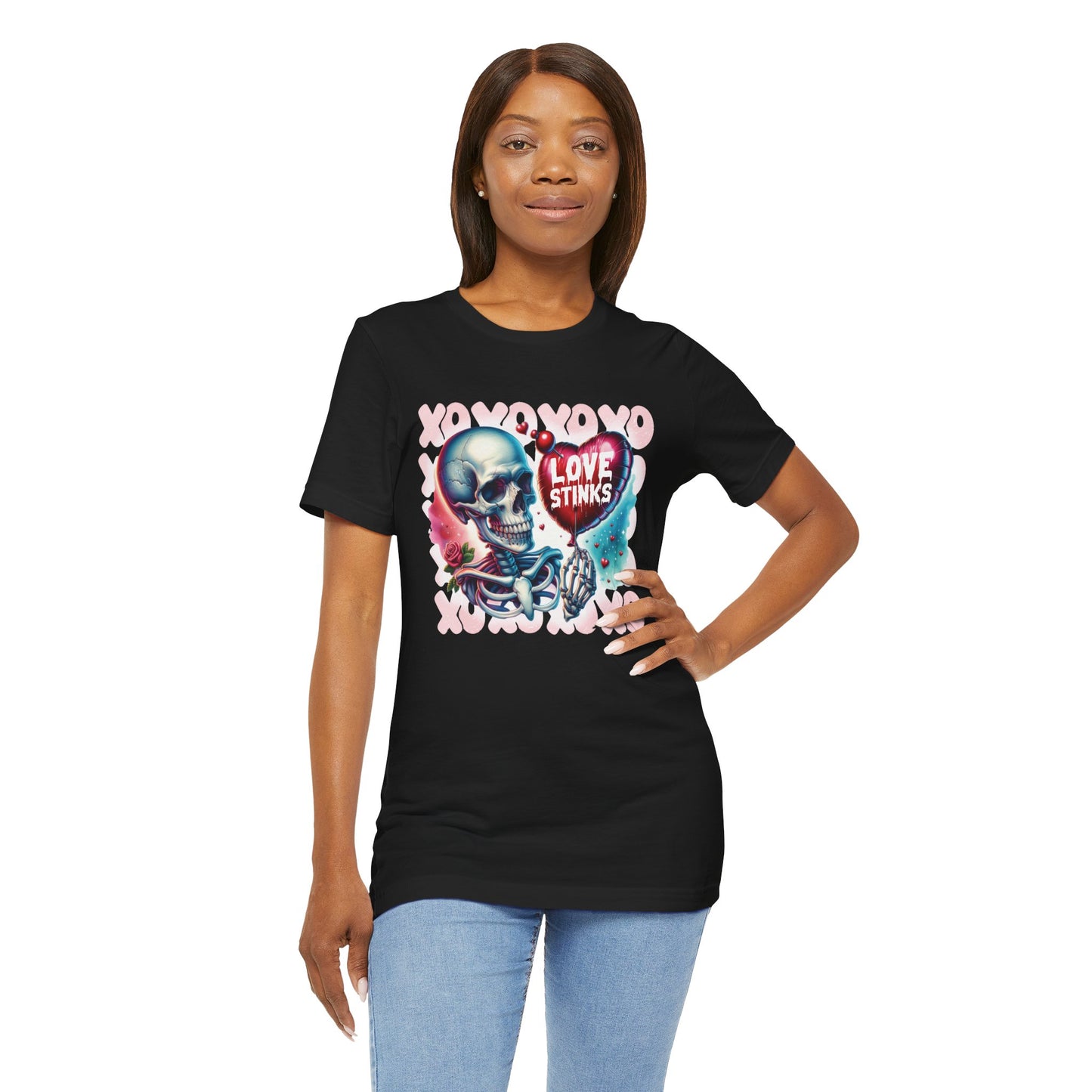 Love Stinks Unisex Short Sleeve Tee - Unique Graphic T-Shirt for Alternative Fashion Lovers