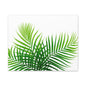 Tropical Leaf Matte Canvas Wall Art with a white background