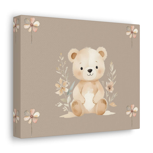 Adorable Bear Canvas Gallery Wraps - Cute Nursery Wall Art