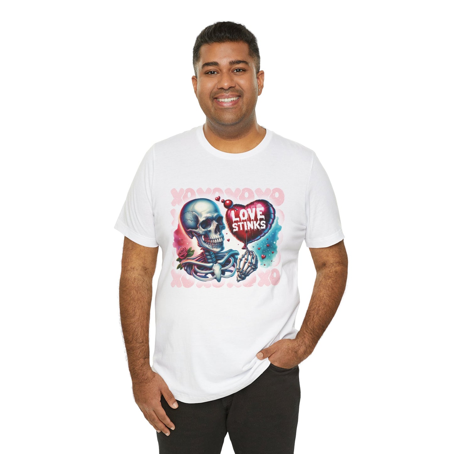 Love Stinks Unisex Short Sleeve Tee - Unique Graphic T-Shirt for Alternative Fashion Lovers
