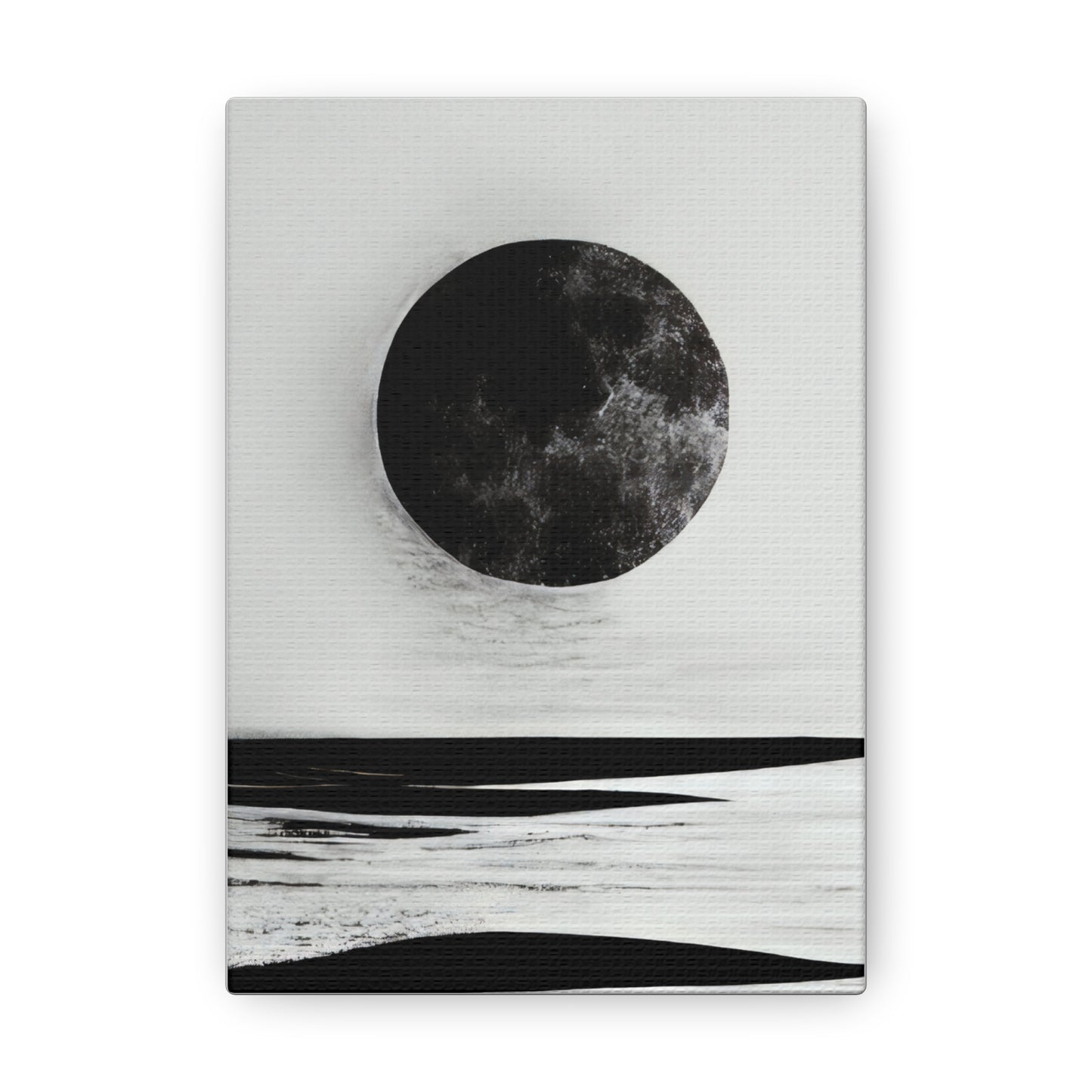Moonlit Canvas Gallery Wrap - Elegant Wall Art for Home Décor