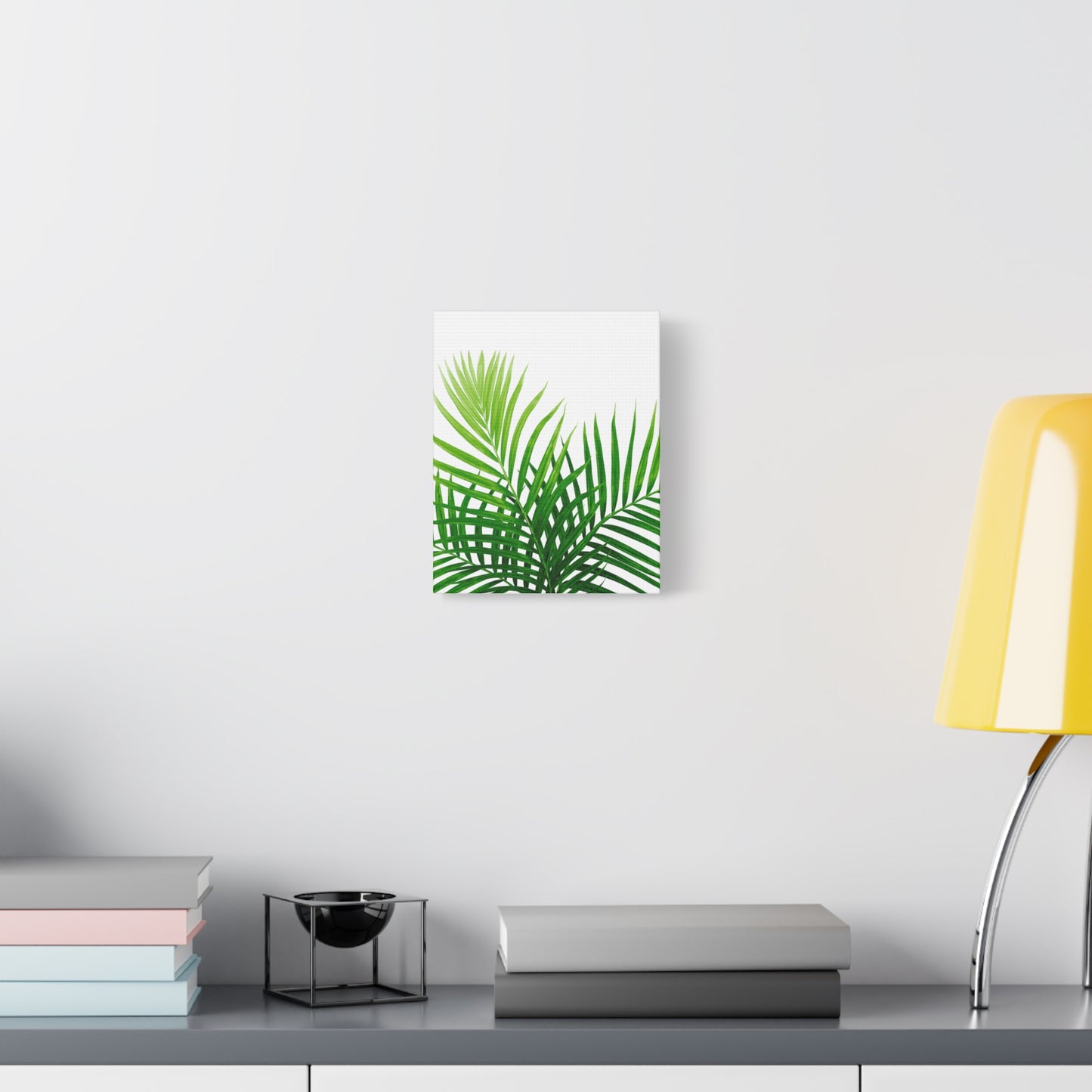 Tropical Leaf Matte Canvas Wall Art with a white background