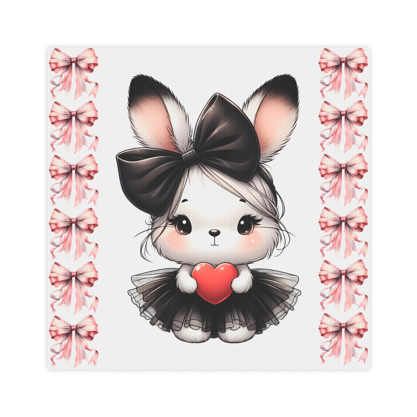 Cute Bunny Canvas Wall Art - Adorable Decor for Kids' Rooms