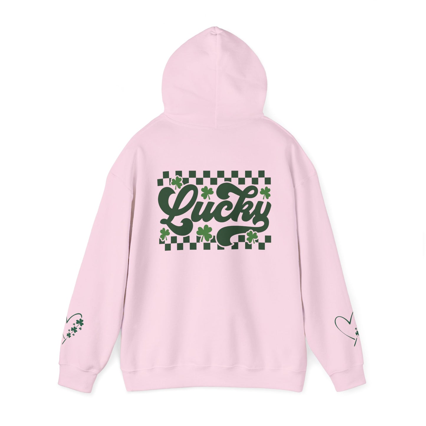 Lucky Heart Floral Hoodie for Unisex - St. Patrick's Day Sweatshirt