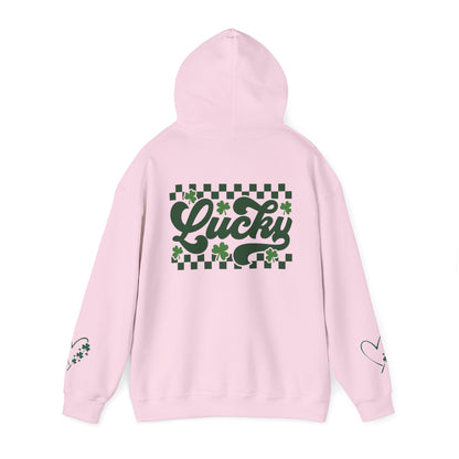 Lucky Heart Floral Hoodie for Unisex - St. Patrick's Day Sweatshirt