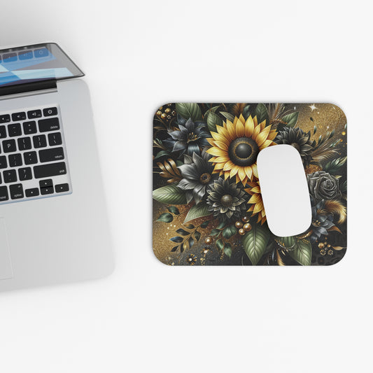 Elegant Floral Mouse Pad - Sunflower Design for Home Office