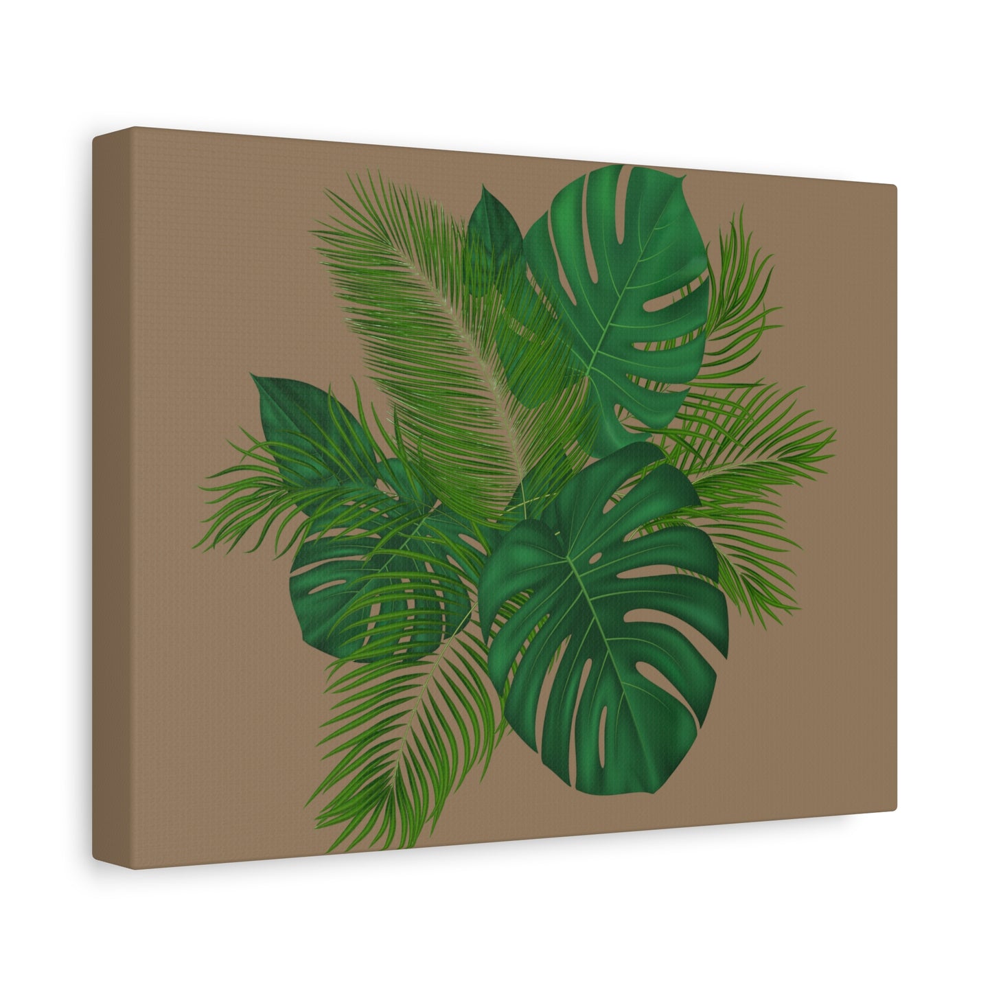 Canvas Art Palm Leaves with a nude background
