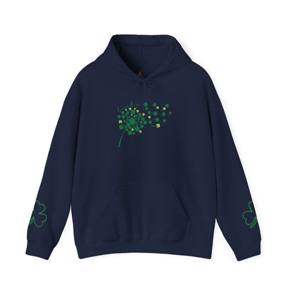 St. Patrick's Day Clover Hoodie - Unisex Heavy Blend™ Sweatshirt