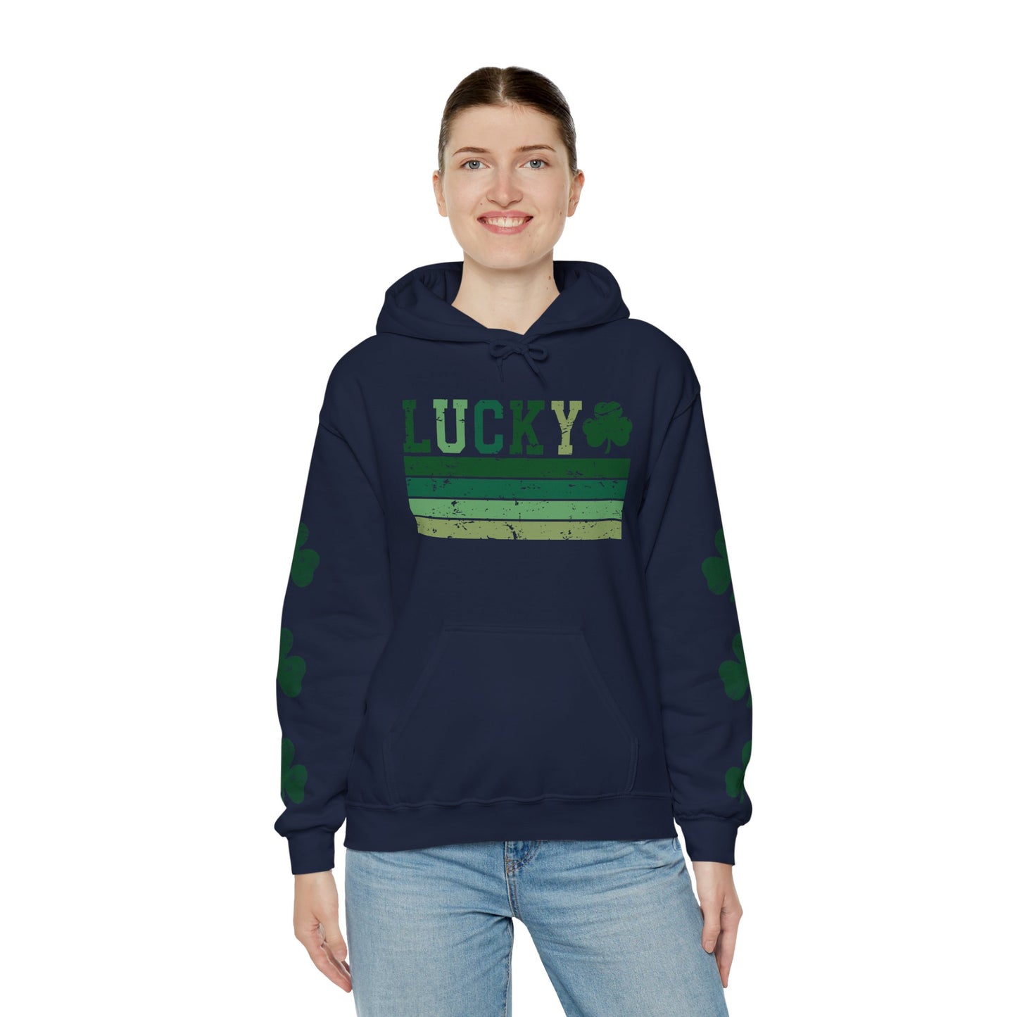 Lucky Shamrock Unisex Hooded Sweatshirt for St. Patrick's Day