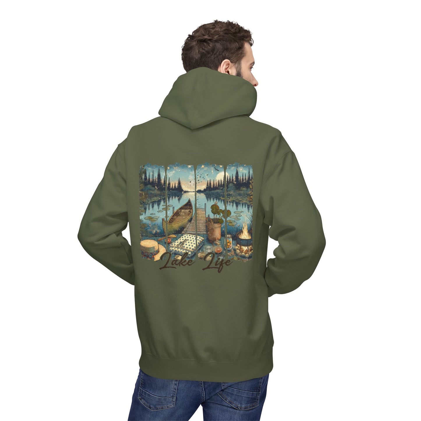 Lake Life  - Unisex Midweight Fleece Hoodie