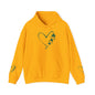 Lucky Heart Floral Hoodie for Unisex - St. Patrick's Day Sweatshirt