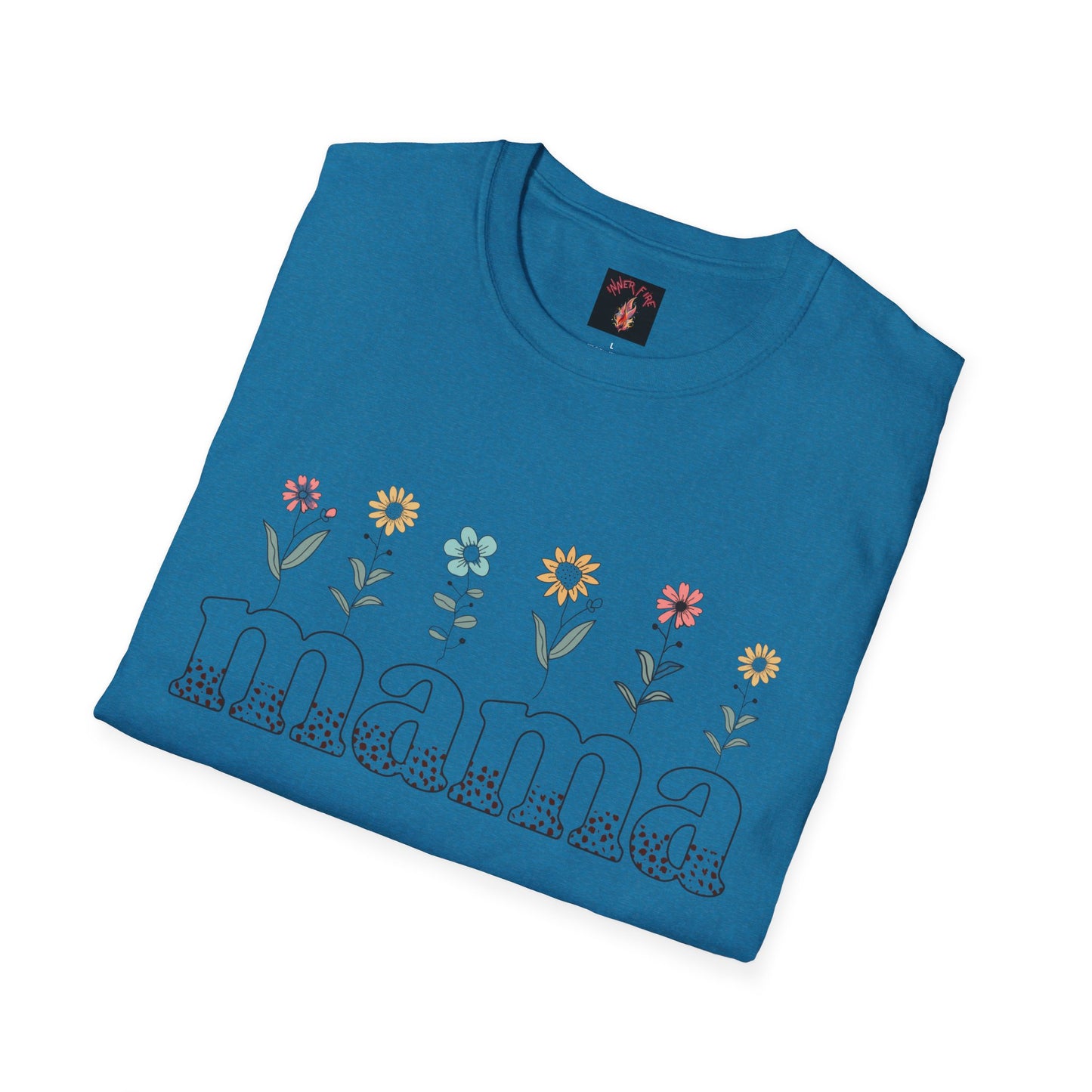 Floral Mama T-Shirt for Moms - Unisex Softstyle Tee