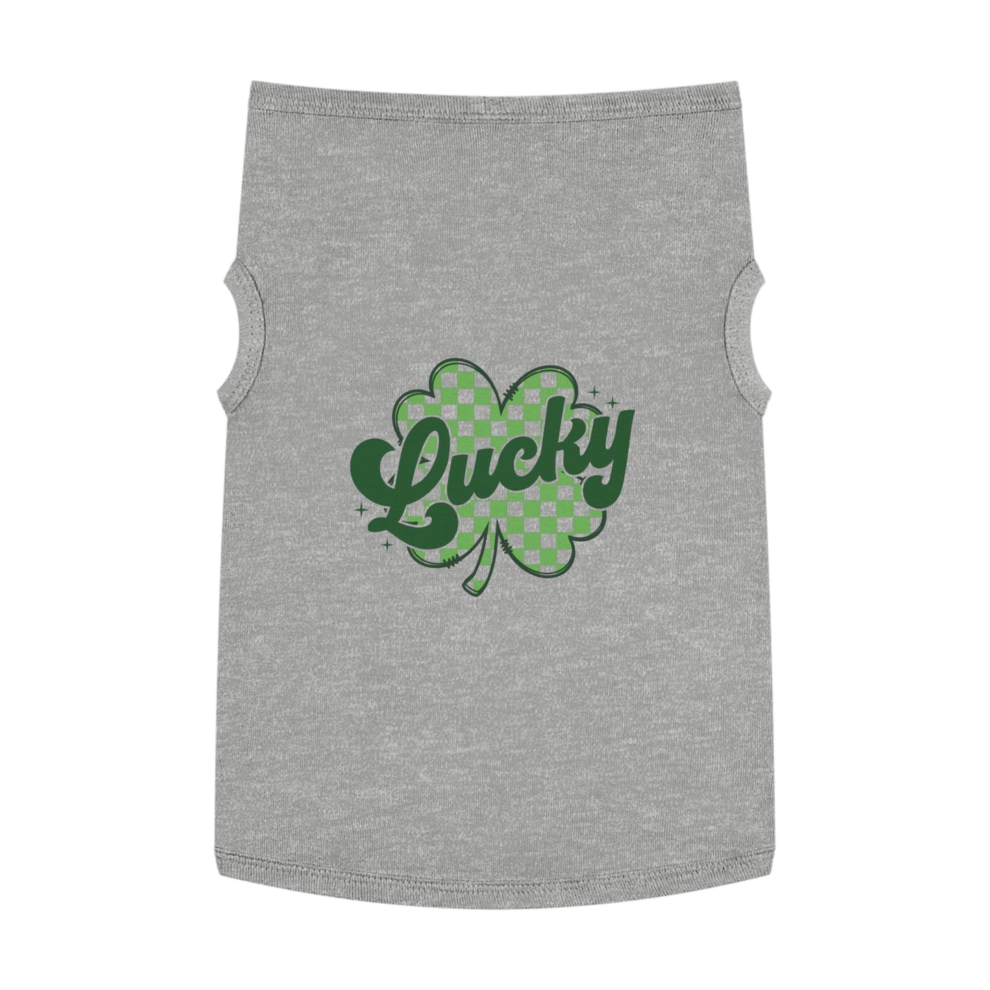 Lucky Clover Pet Tank Top - St. Patrick's Day Dog Apparel