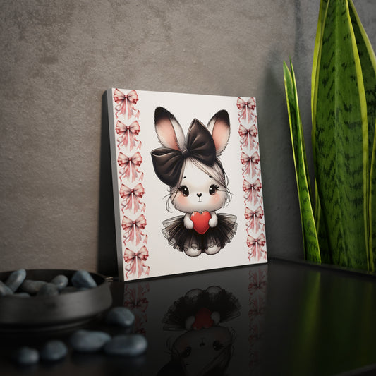 Cute Bunny Canvas Wall Art - Adorable Decor for Kids' Rooms