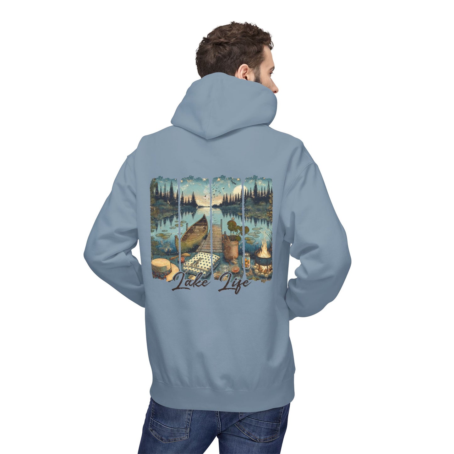 Lake Life  - Unisex Midweight Fleece Hoodie
