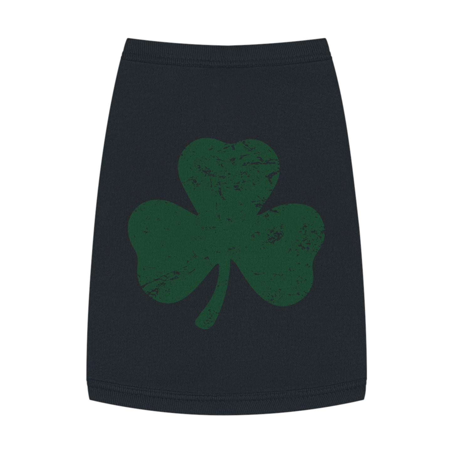 St. Patrick's Day Pet Tank Top with Shamrock Design