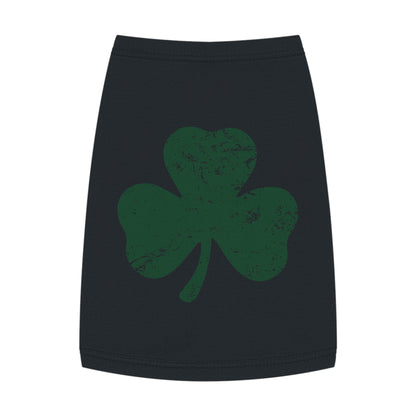 St. Patrick's Day Pet Tank Top with Shamrock Design
