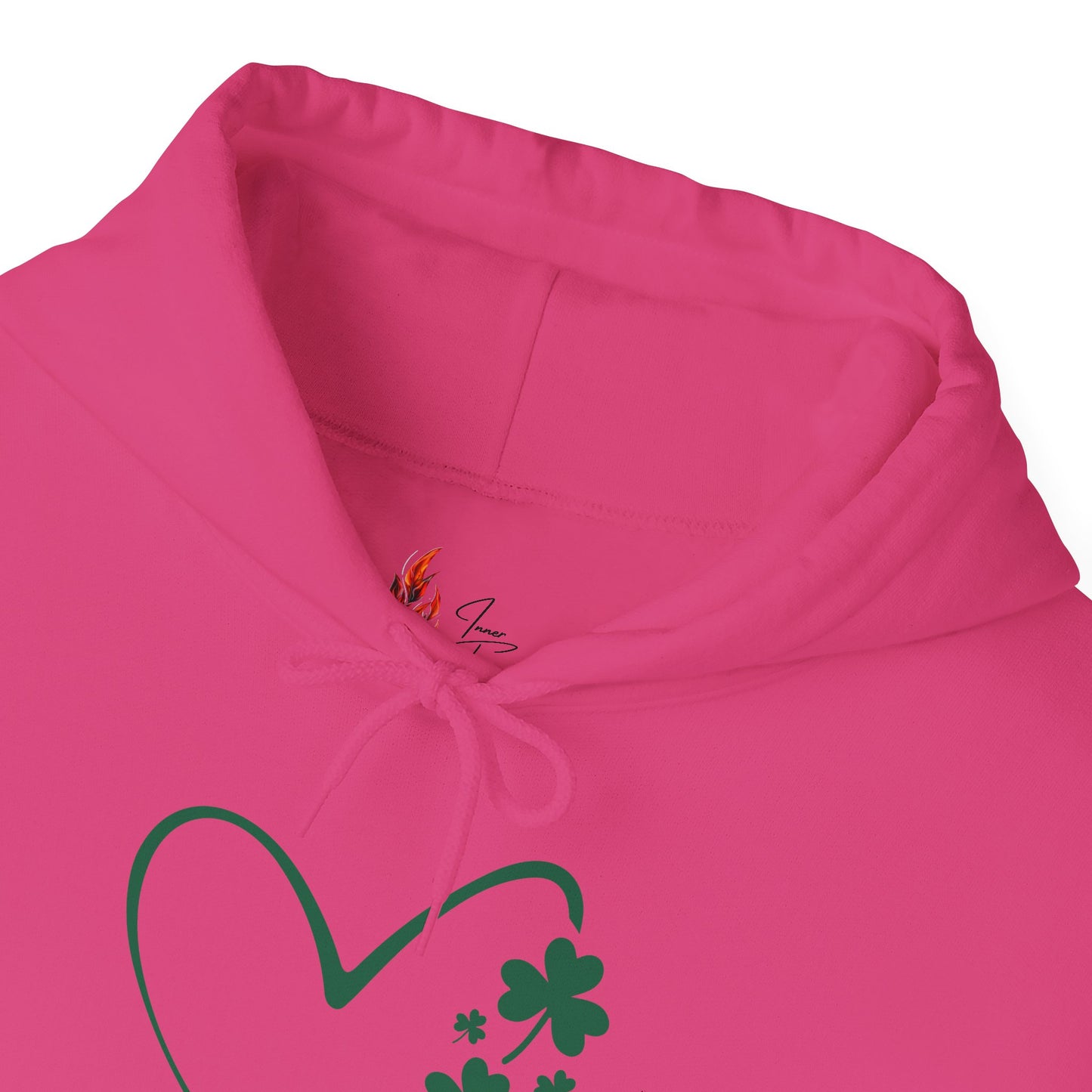 Lucky Heart Floral Hoodie for Unisex - St. Patrick's Day Sweatshirt