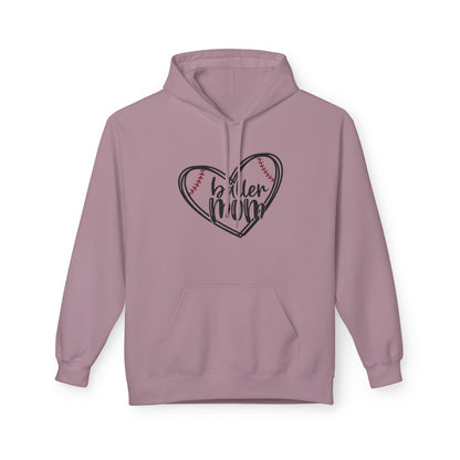 Baller Mom Fleece Hoodie - Cozy Midweight Sweatshirt for Sports Enthusiasts