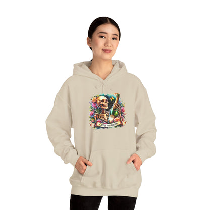 Cheers to Surviving - with Skeletons Hoodie - Unisex Heavy Blend Sweatshirt for Everyday Comfort