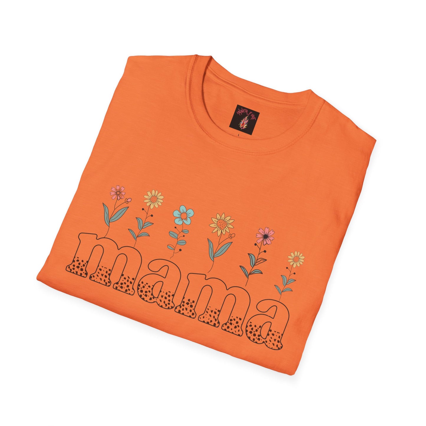 Floral Mama T-Shirt for Moms - Unisex Softstyle Tee