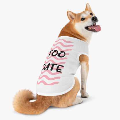 Cute Pet Tank Top - Adorable Wavy Design for Dogs and Cats