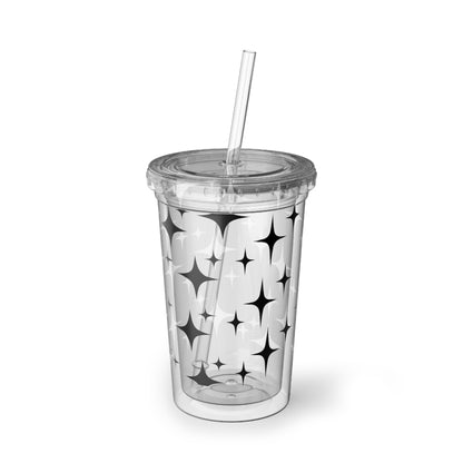 Suave Stylish Acrylic Tumbler Cup - Modern Star Design for Everyday Use