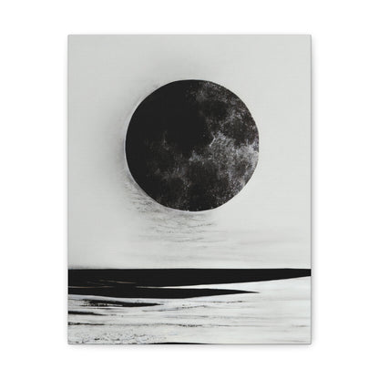 Moonlit Canvas Gallery Wrap - Elegant Wall Art for Home Décor