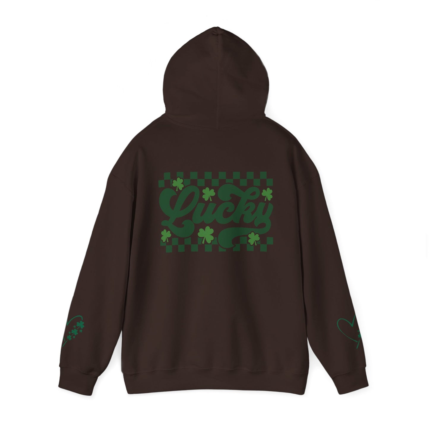 Lucky Heart Floral Hoodie for Unisex - St. Patrick's Day Sweatshirt