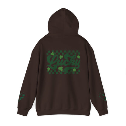 Lucky Heart Floral Hoodie for Unisex - St. Patrick's Day Sweatshirt