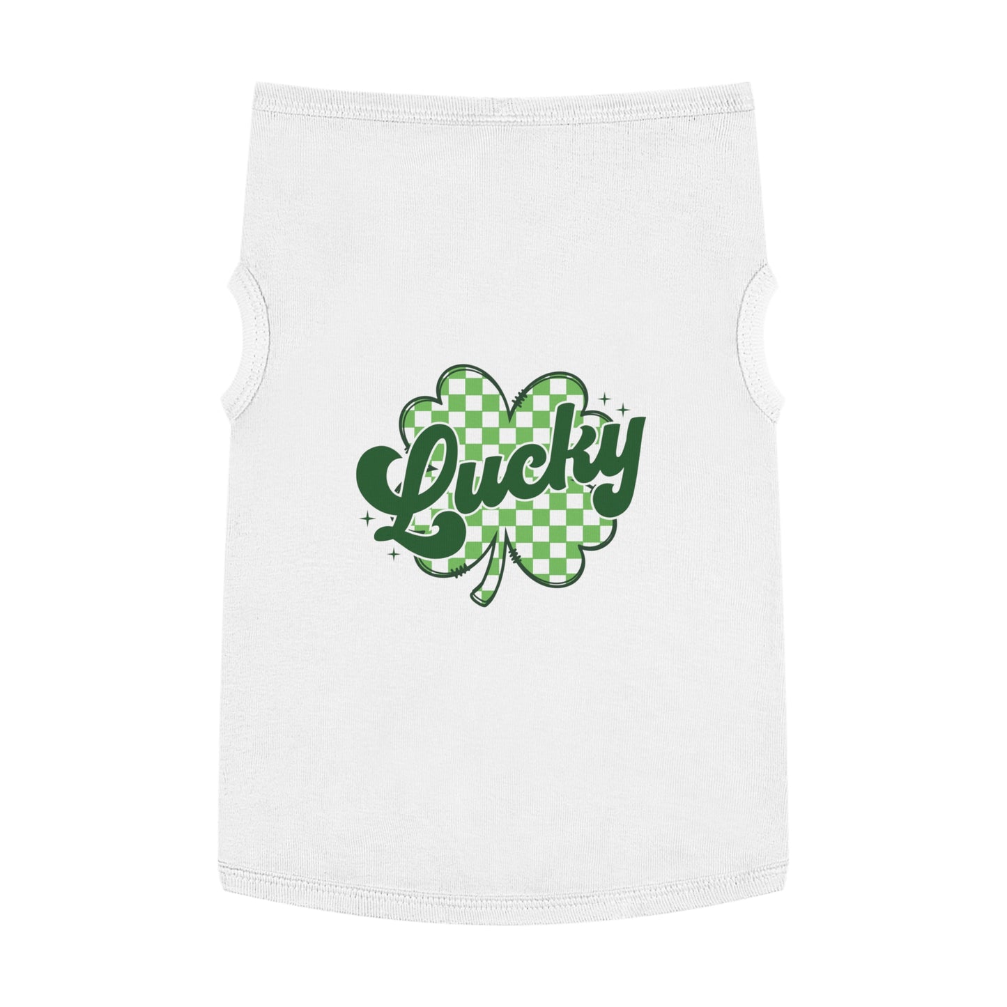 Lucky Clover Pet Tank Top - St. Patrick's Day Dog Apparel