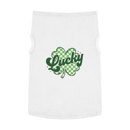 Lucky Clover Pet Tank Top - St. Patrick's Day Dog Apparel