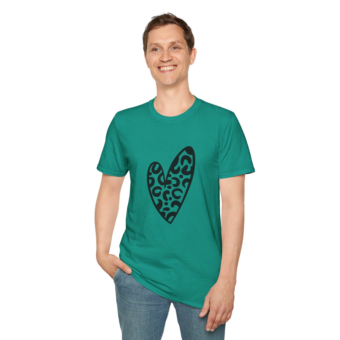 Leopard Love Unisex Softstyle T-Shirt - Perfect for Casual Wear & Gifts