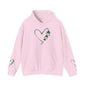 Lucky Heart Floral Hoodie for Unisex - St. Patrick's Day Sweatshirt