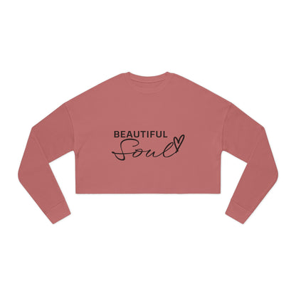 Beautiful Soul Women's Cropped Sweatshirt - Trendy Fashion for Self-Love & Positivity