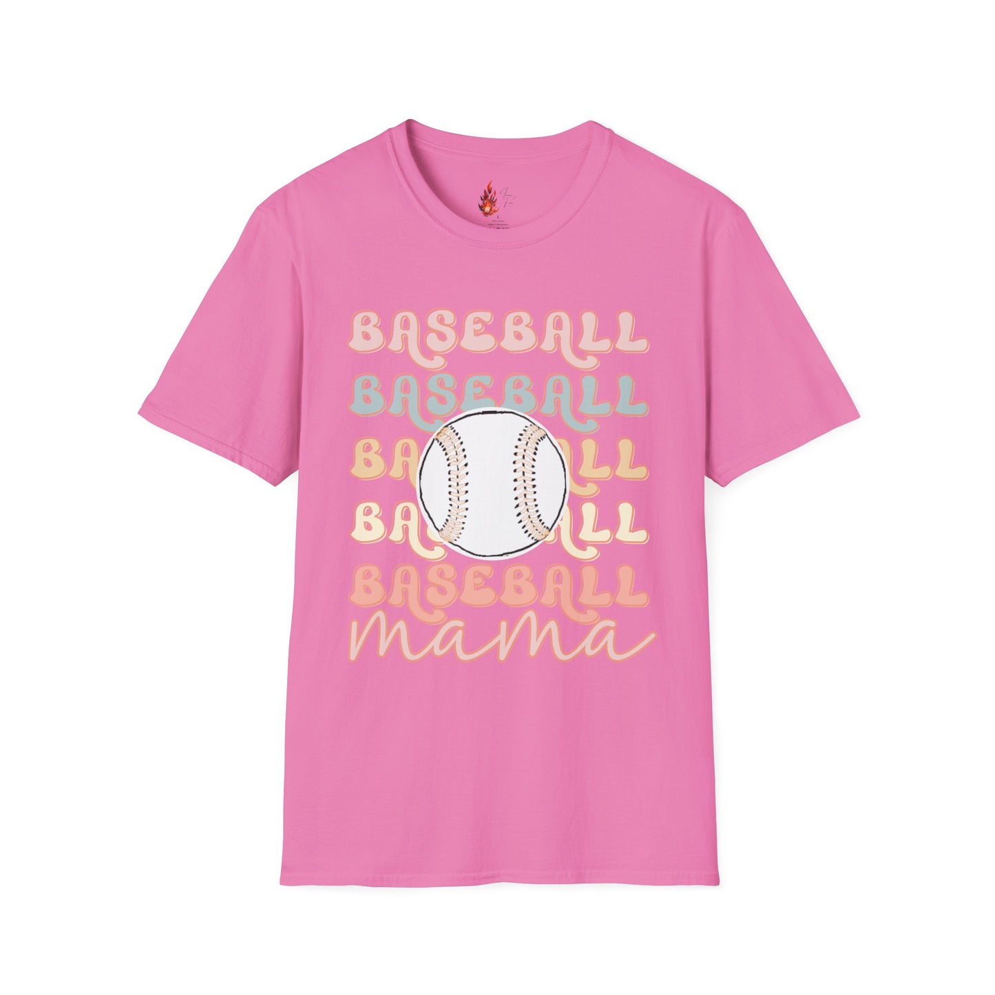 Baseball Mama Unisex Softstyle T-Shirt - Perfect for Sports Moms