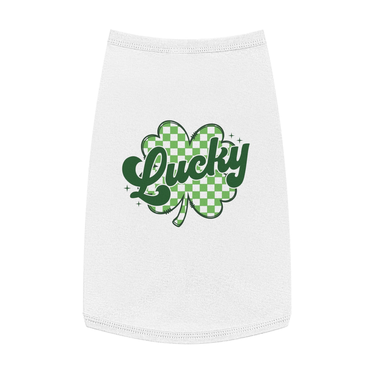 Lucky Clover Pet Tank Top - St. Patrick's Day Dog Apparel