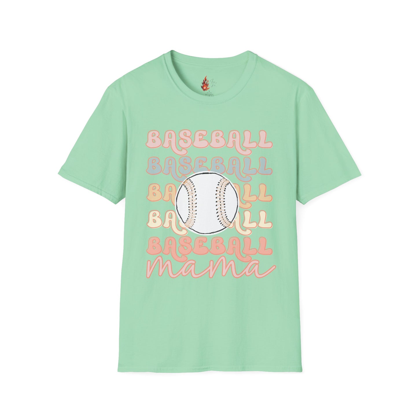 Baseball Mama Unisex Softstyle T-Shirt - Perfect for Sports Moms