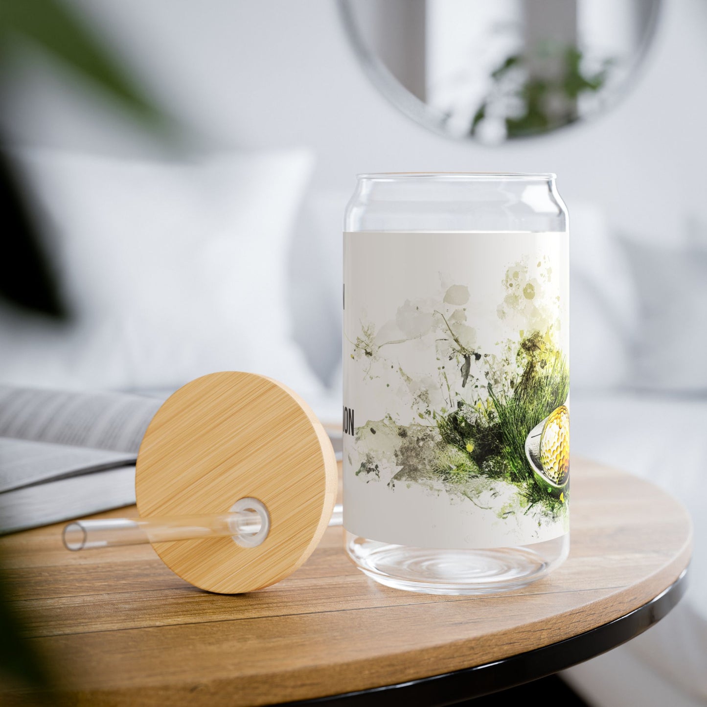 Weapon of Grass Destruction Sipper Glass, 16oz | Eco-Friendly Glass Drinkware