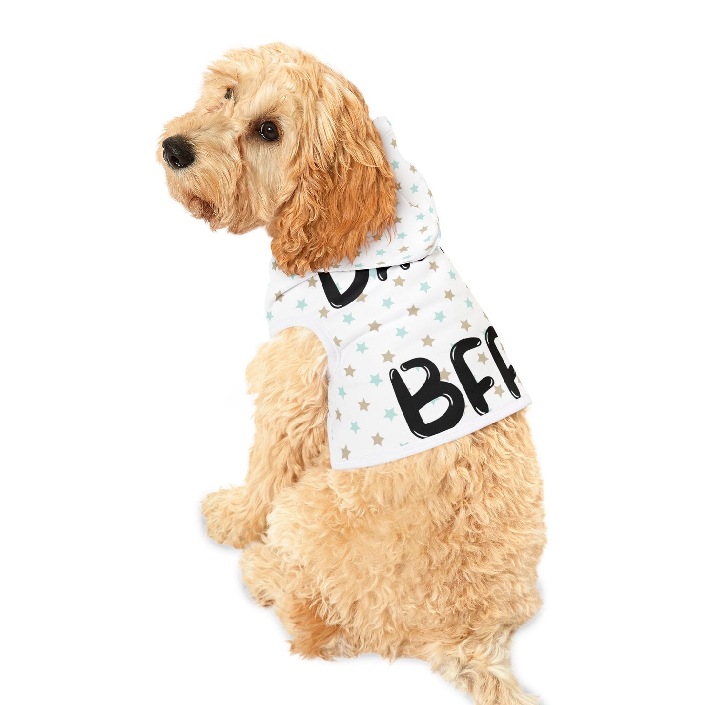 Starry Pet Hoodie - 'Dad's BFF' Design for Stylish Dogs