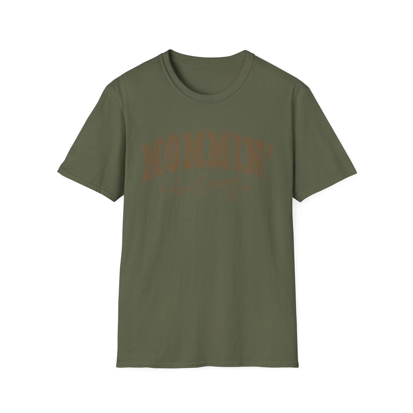 Mommin' Ain't Easy Unisex Softstyle T-Shirt - Comfy Graphic Tee for Moms