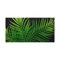 Tropical Leaf Matte Canvas Wall Art with a black background