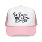 Mom of Boys Embroidered Foam Trucker Hat