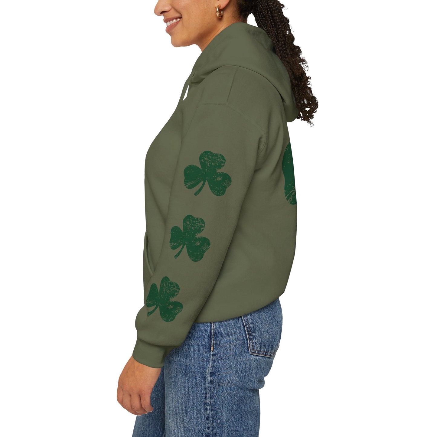 Lucky Shamrock Unisex Hooded Sweatshirt for St. Patrick's Day