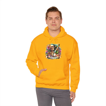 Cheers to Surviving - with Skeletons Hoodie - Unisex Heavy Blend Sweatshirt for Everyday Comfort