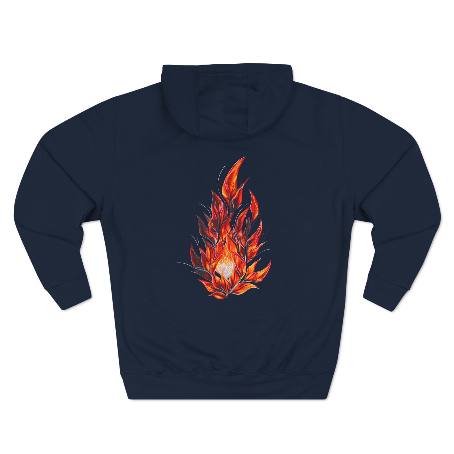 Three-Panel Fleece Hoodie