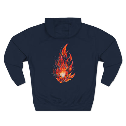Three-Panel Fleece Hoodie