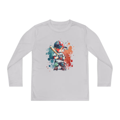 Baseball Boy - Youth Long Sleeve Baseball Tee