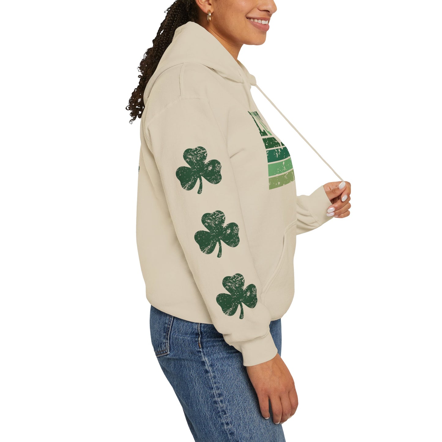 Lucky Shamrock Unisex Hooded Sweatshirt for St. Patrick's Day